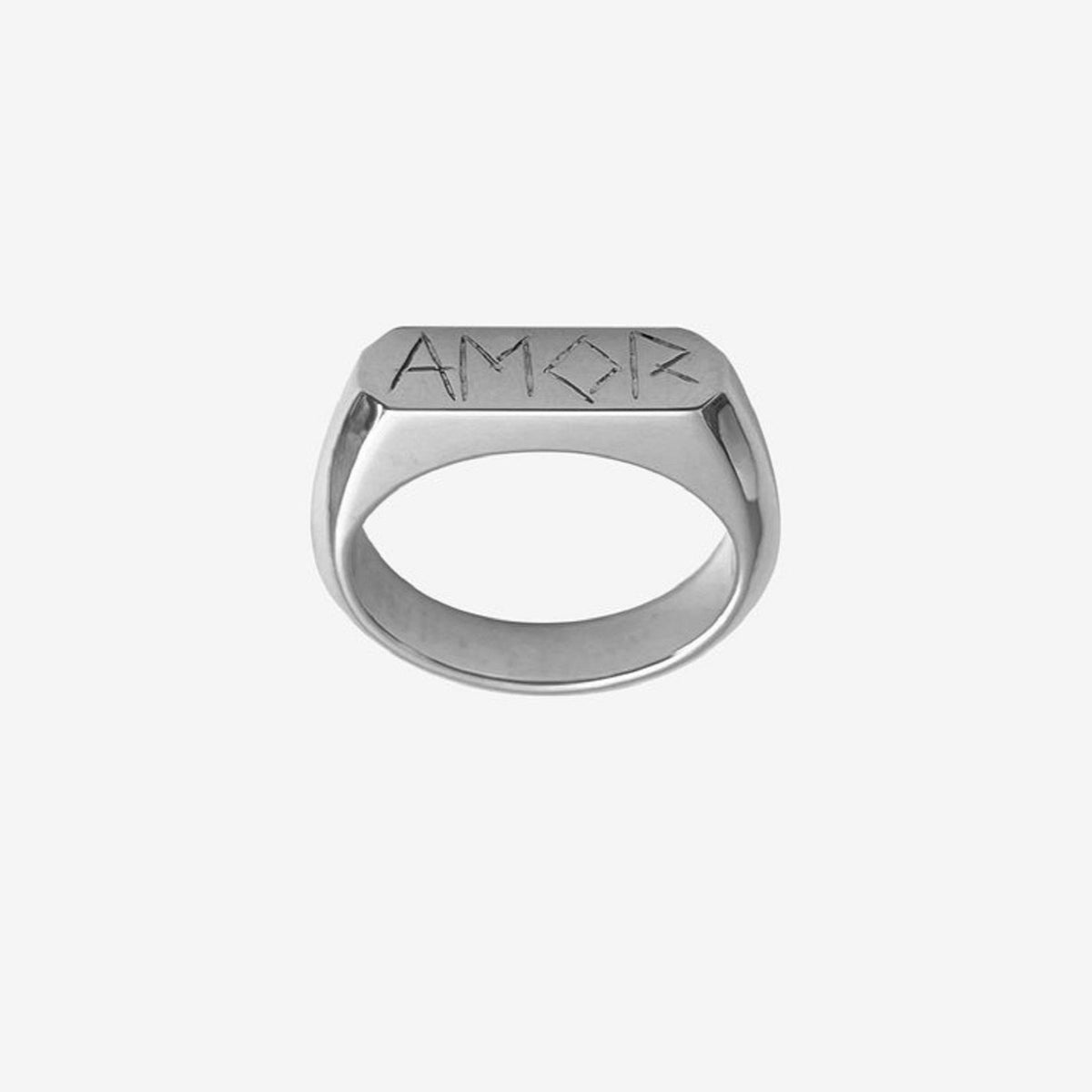 Chevalière En Argent Massif Taille 52 - Bague Occasion, Style Vermeil, Voir Photos