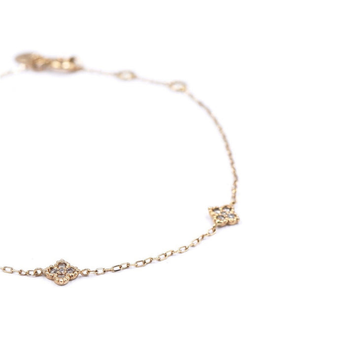 bracelet or et diamant femme zoom