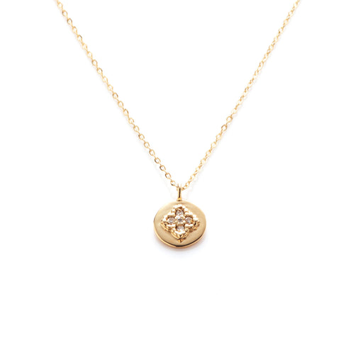 collier medaillon en or et diamant