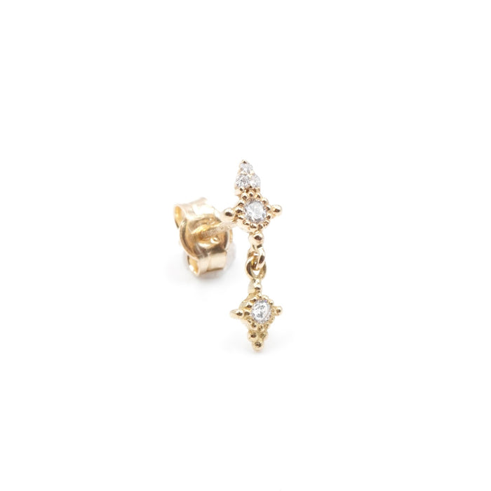 puce oreille or 18 carats