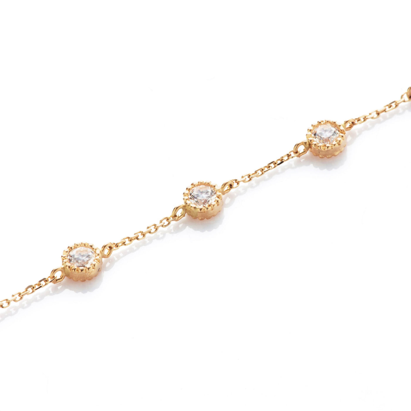 Bracelet Roséna orné de Calcédoines, Topaze & Aventurine