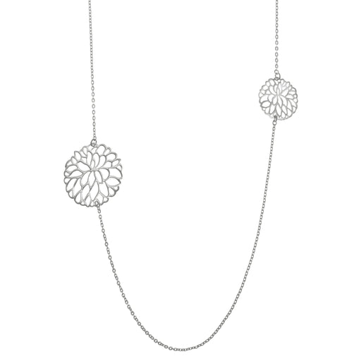 Collier chaîne double dahlia en argent 925 pour femme par delphine béhin sur la ruée