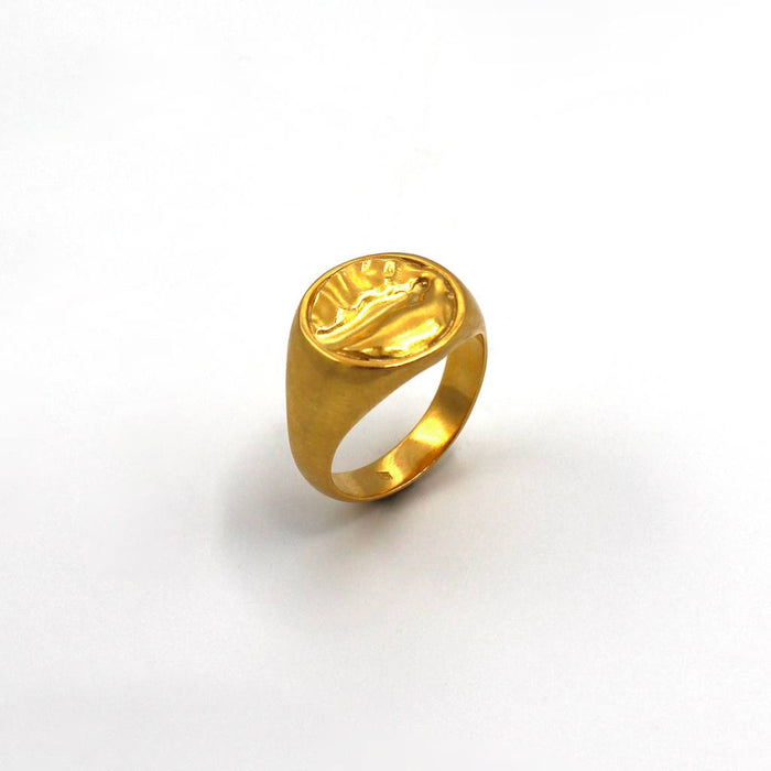 Chevalière homme en vermeil