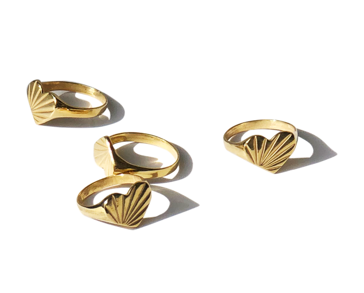 Bague Vermeil Sertie De 3 Pierres Jaunes, Roses Et Violettes - Taille 56/57, Occasion