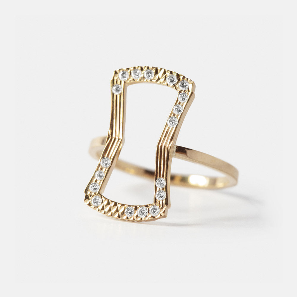 Bague Filigranée En Or Jaune 18 Carats - Taille 54 - Marque Assiliyahjewel - Neuf Avec étiquettes