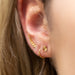 Boucle d'oreille en Or incrustée d'une Citrine jaune | Bijoux pour femme | La Ruée
