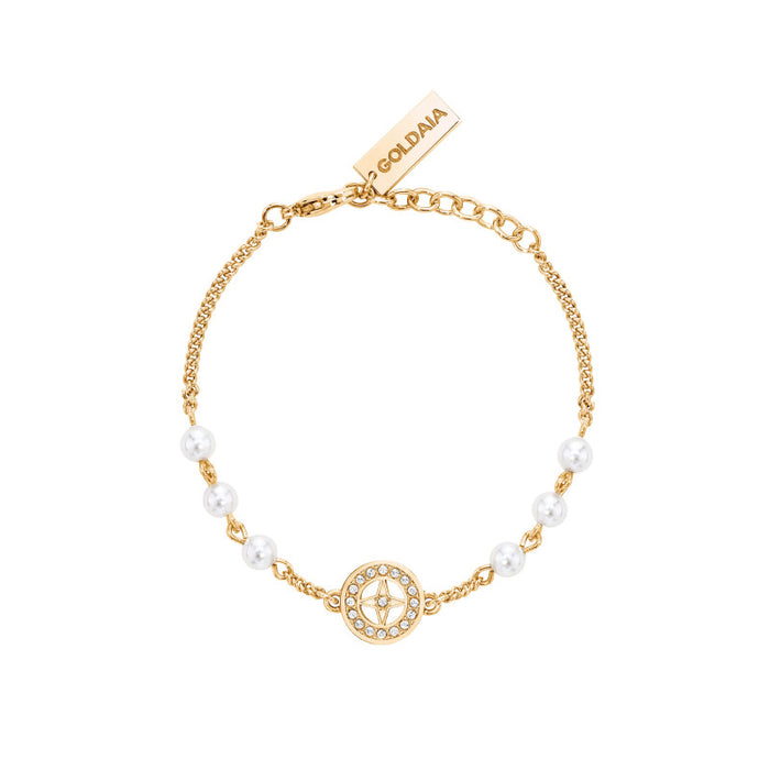 Bracelet Perles d'étoile plaqué or